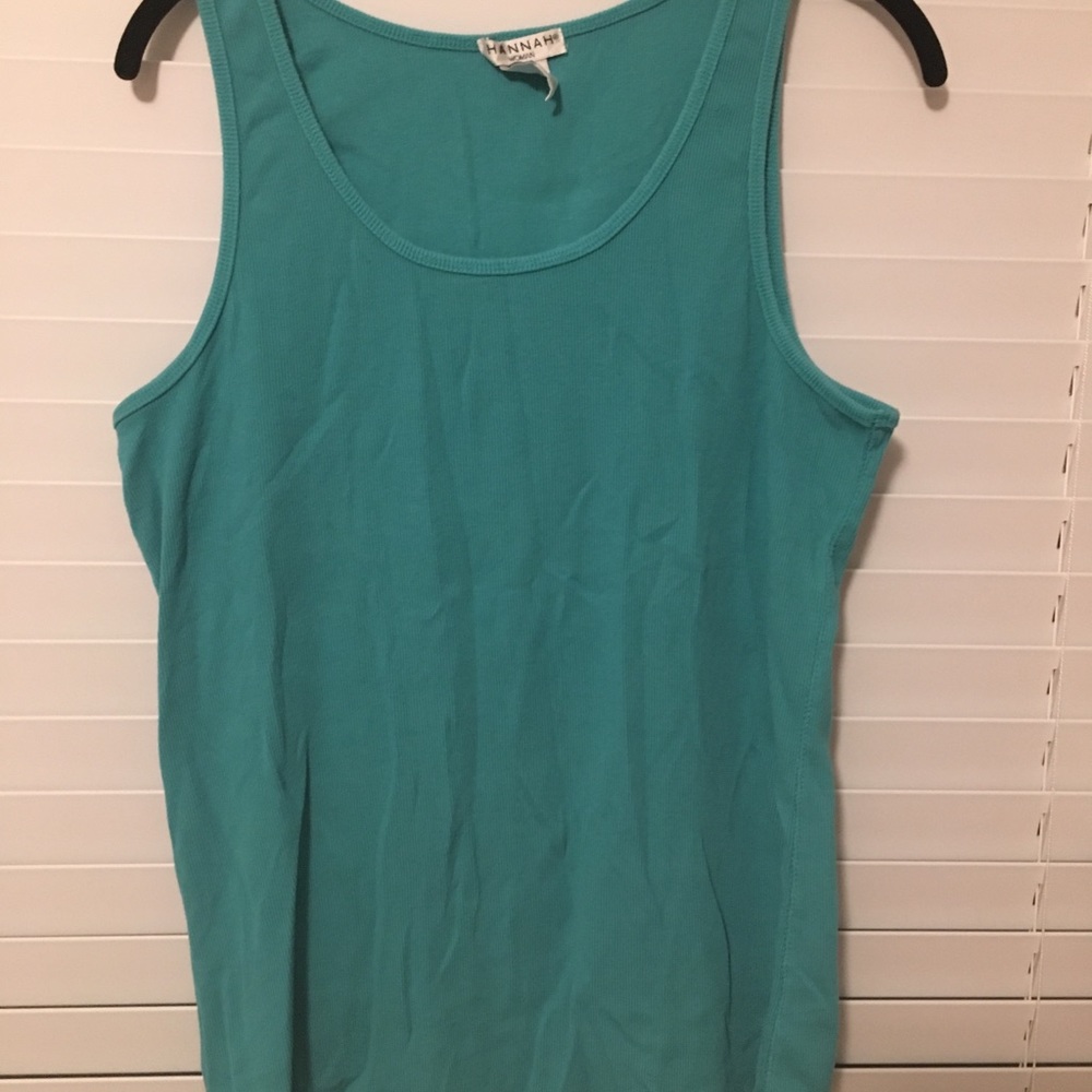 🎉 (6/$20) Teal ribbed tank top